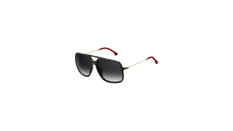 Carrera 155/S Sunglasses CA155S-0086-9O-6214 - Dark Havana Frame, Dark Gray Gradient Lenses, Lens Diameter 62mm, Distance Between Lenses 14mm