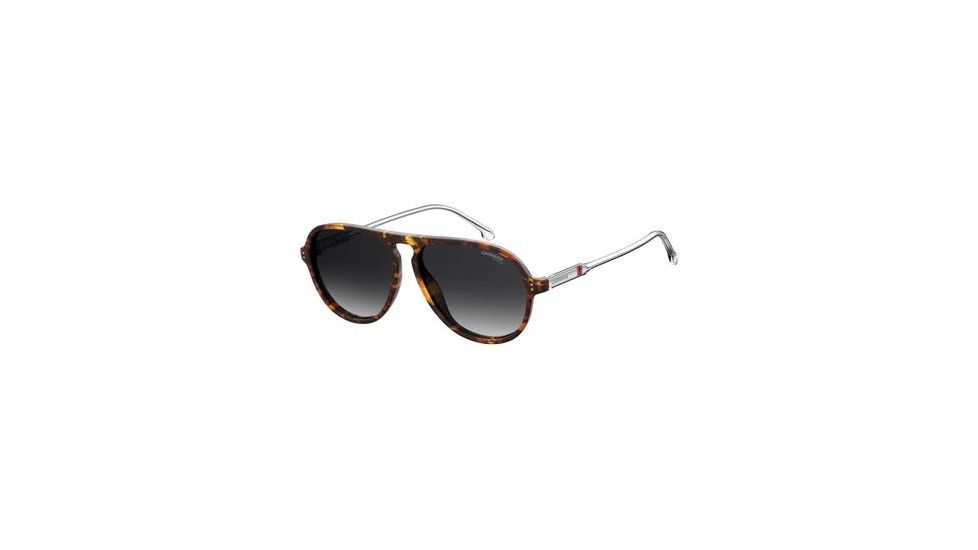 Carrera 198/S Sunglasses CA198S-0086-9O-5714 - Dark Havana Frame, Dark Gray Gradient Lenses, Lens Diameter 57mm, Distance Between Lenses 14mm