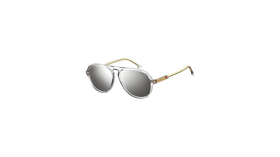 Carrera 198/S Sunglasses CA198S-0900-T4-5714 - Crystal Frame, Silver Mirror Lenses, Lens Diameter 57mm, Distance Between Lenses 14mm