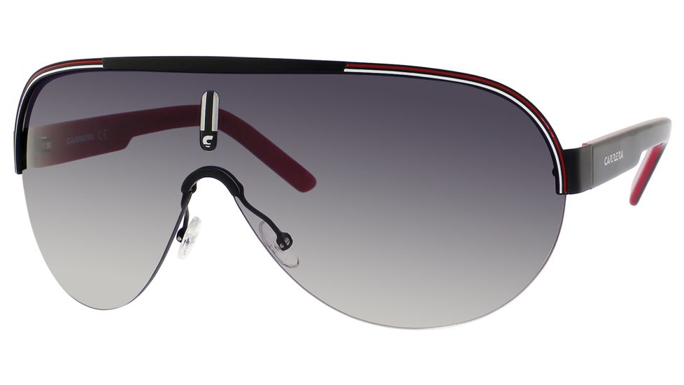 Carrera 35/S Sunglasses CA35S-095K-DX-9901 - Matte Black Frame, Dark Gray Shaded Lenses, Lens Diameter 99mm, Distance Between Lenses 1mm