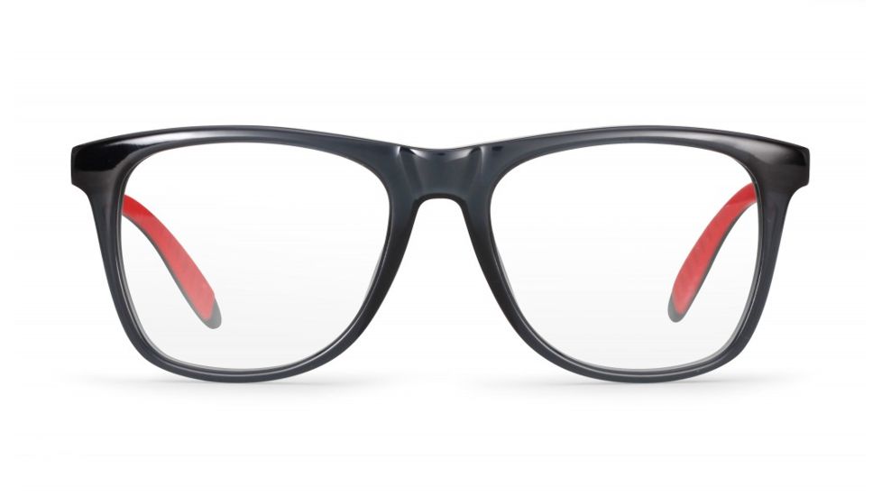 Carrera 4400 Eyeglass Frames CA4400-0HBE-5318 - Gray Black Red Frame, Lens Diameter 53mm, Distance Between Lenses 18mm