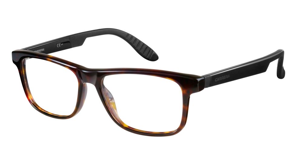 Carrera 4401 Single Vision Prescription Eyeglasses CA4401-0TRD-5316 - Dark Havana / Black Frame, Lens Diameter 53mm, Distance Between Lenses 16mm
