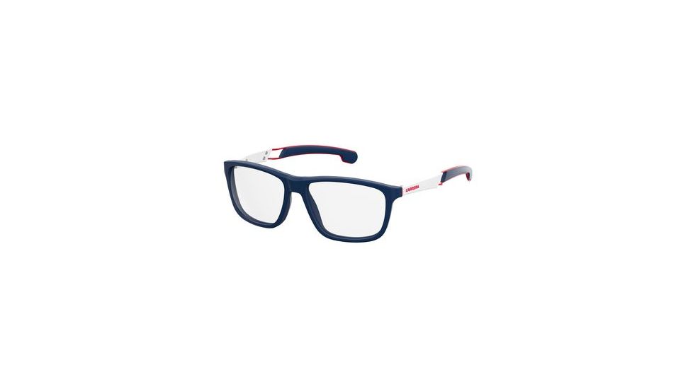 Carrera 4404/V Single Vision Prescription Eyeglasses CA4404-0RCT-5616 - Matte Blue Frame, Lens Diameter 56mm, Distance Between Lenses 16mm