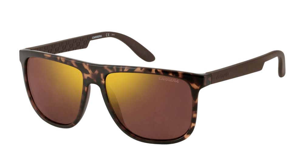 Carrera 5003/S Sunglasses CA5003S-0DDM-1L-5816 - Havana Frame, Dark Brown Flash Gold Lenses, Lens Diameter 58mm, Distance Between Lenses 16mm