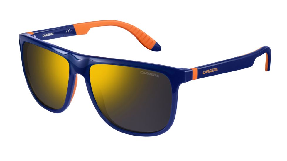 Carrera 5003/SP/S Progressive Prescription Sunglasses CA5003SPS-028R-QU-5816 - Lens Diameter 58 mm, Frame Color Blue Aranc