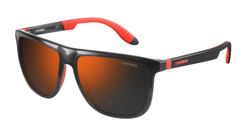 Carrera 5003/SP/S Progressive Prescription Sunglasses CA5003SPS-0268-CT-5816 - Lens Diameter 58 mm, Frame Color Gray Red