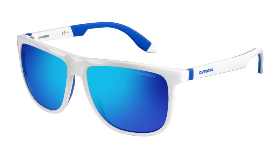Carrera 5003/SP/S Progressive Prescription Sunglasses CA5003SPS-026L-Z0-5816 - Lens Diameter 58 mm, Frame Color White Blue