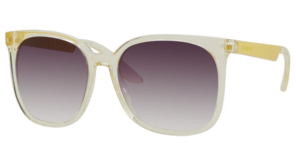 Carrera 5004/S Sunglasses CA5004S-0D8M-J8-5718 - Transparent Yellow Frame, Mauve Gradient Lenses, Lens Diameter 57mm, Distance Between Lenses 18mm