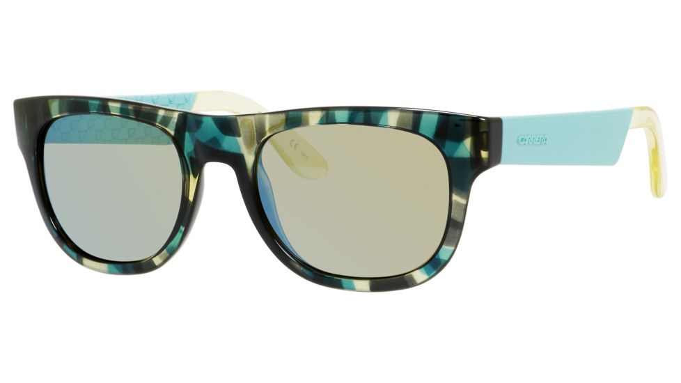 Carrera 5006/S Single Vision Prescription Sunglasses CA5006S-01UG-3U-5220 - Lens Diameter 52 mm, Frame Color Camouflage Yellow