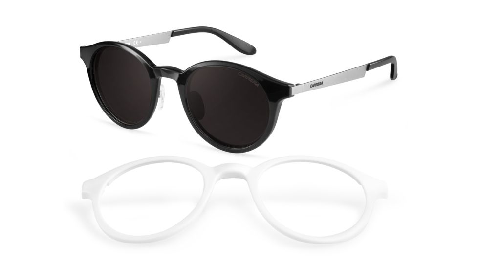 Carrera 5022/S Single Vision Prescription Sunglasses CA5022S-09CQ-NR-4922 - Frame Color Ruthenium Black, Lens Diameter 49 mm