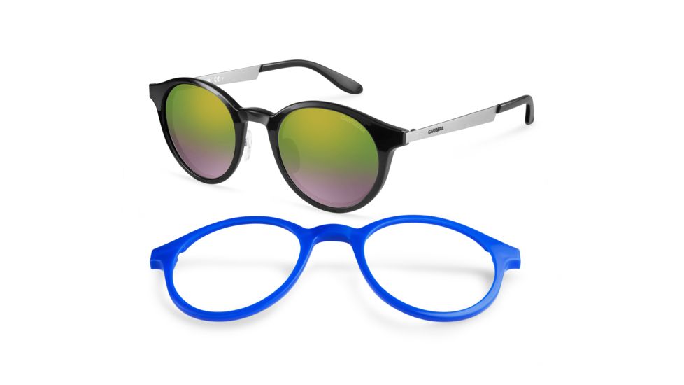 Carrera 5022/S Single Vision Prescription Sunglasses CA5022S-0FZC-4A-4922 - Frame Color Ruthenium Black, Lens Diameter 49 mm
