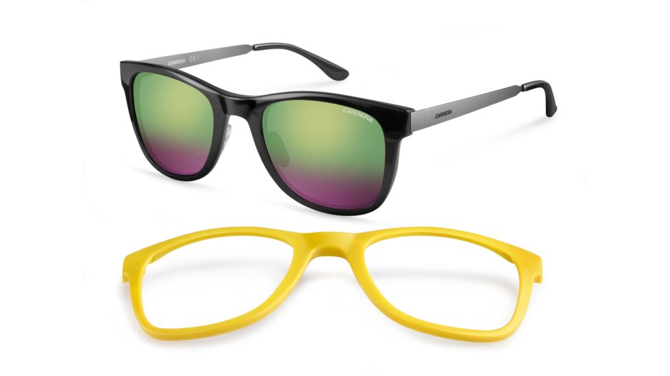 Carrera 5023/S Single Vision Prescription Sunglasses CA5023S-09C1-4N-5222 - Frame Color Ruthenium Black, Lens Diameter 52 mm