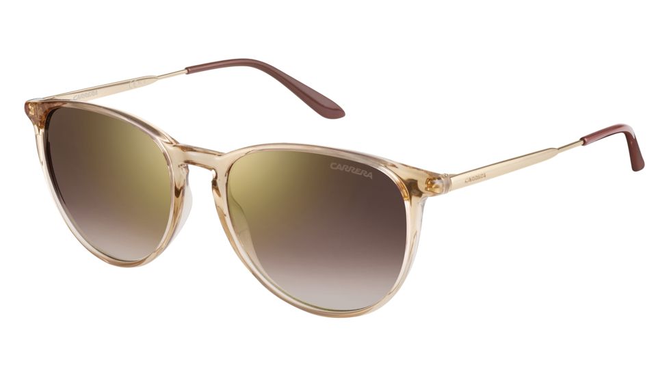Carrera 5030/S Sunglasses CA5030S-0QVU-QH-5418 - Beige/gold Frame, Brown Mirror Gold Shaded Lenses, Lens Diameter 54mm, Distance Between Lenses 18mm