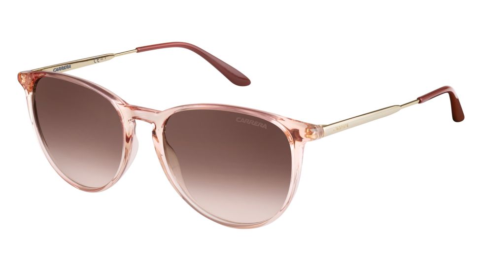 Carrera 5030/S Sunglasses CA5030S-0QW1-NH-5418 - Pink Gold Frame, Brown Mirror Gold Lenses, Lens Diameter 54mm, Distance Between Lenses 18mm