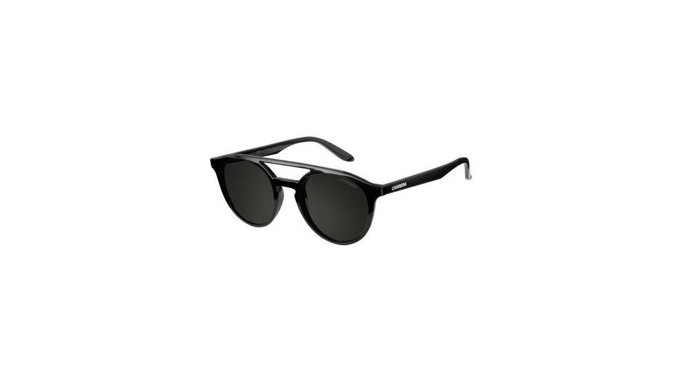 Carrera 5037/S Single Vision Prescription Sunglasses CA5037S-0D28-NR-4921 - Frame Color Shiny Black, Lens Diameter 49 mm