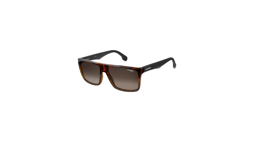 Carrera 5039/S Single Vision Prescription Sunglasses CA5039S-02OS-HA-5816 - Lens Diameter 58 mm, Frame Color Havana Matte Black
