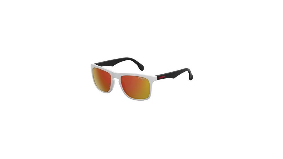Carrera 5043/S Single Vision Prescription Sunglasses CA5043S-06HT-UZ-5620 - Lens Diameter 56 mm, Frame Color Matte White Black