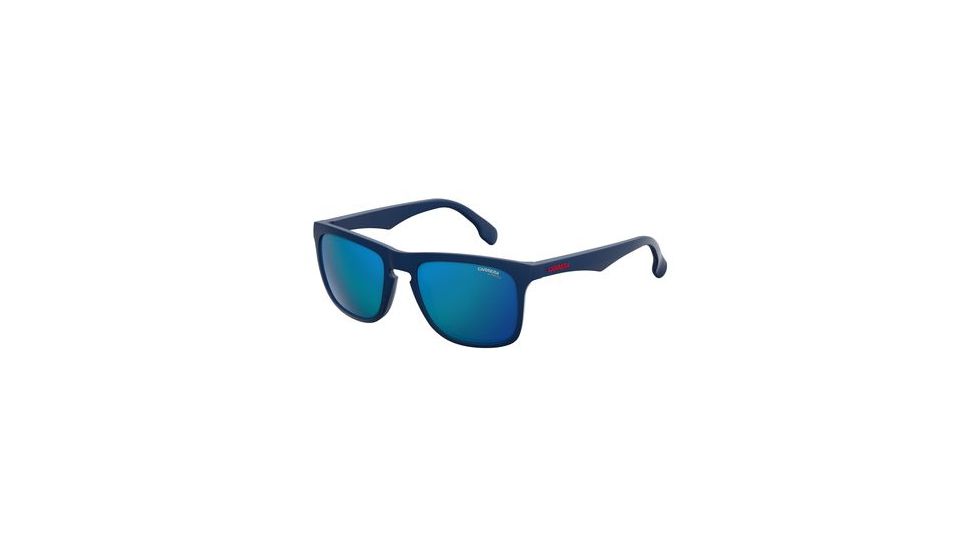 Carrera 5043/S Single Vision Prescription Sunglasses CA5043S-0RCT-Z0-5620 - Frame Color Matte Blue, Lens Diameter 56 mm