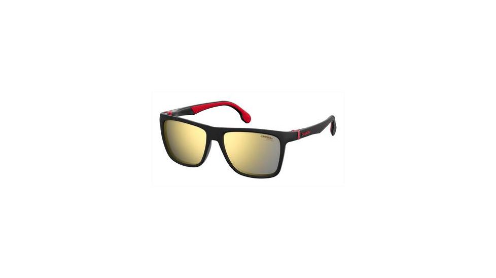 Carrera 5047/S Sunglasses CA5047S-0003-K1-5617 - Matte Black Frame, Brown Gold Sp Lenses, Lens Diameter 56mm, Distance Between Lenses 17mm