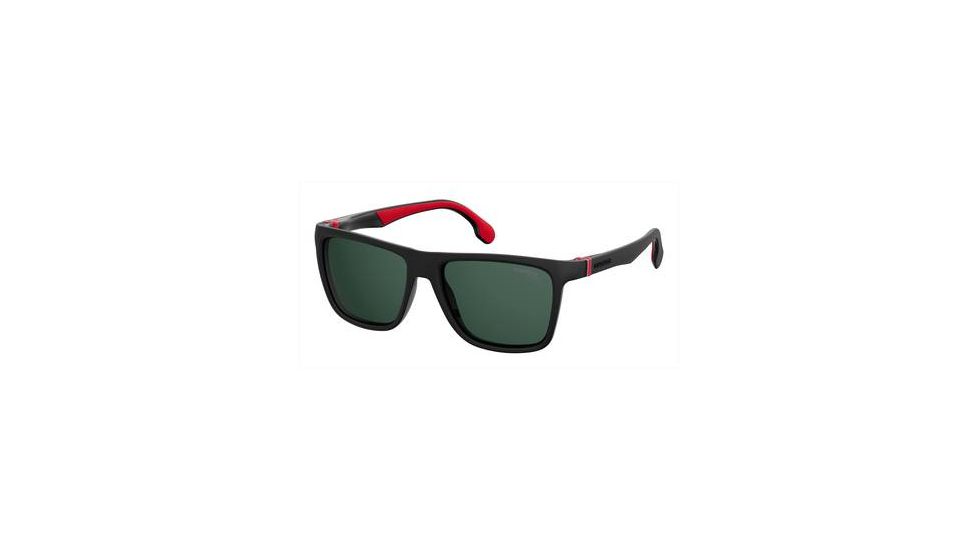 Carrera 5047/S Sunglasses CA5047S-0807-QT-5617 - Black Frame, Green Lenses, Lens Diameter 56mm, Distance Between Lenses 17mm