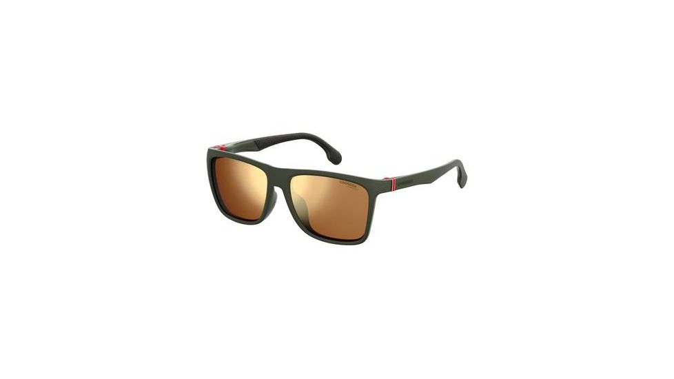 Carrera 5049/F/S Sunglasses CA5049FS-0DLD-K1-5817 - Matte Green Military Frame, Brown Gold Sp Lenses, Lens Diameter 58mm, Distance Between Lenses 17mm
