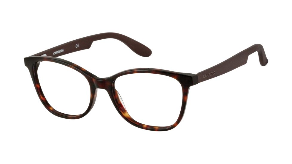 Carrera 5501 Eyeglass Frames CA5501-0BXC-5217 - Havana Matte Brown Frame, Lens Diameter 52mm, Distance Between Lenses 17mm