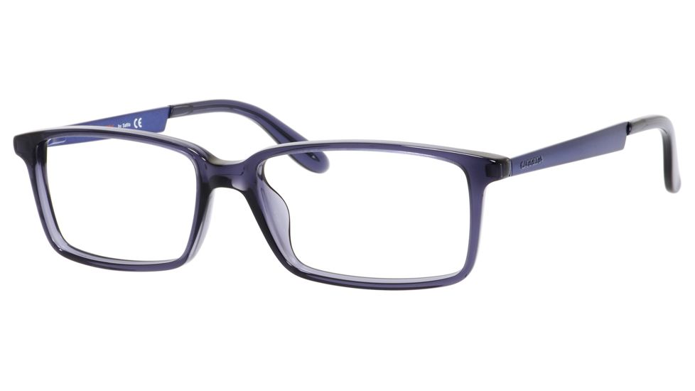 Carrera 5514 Eyeglass Frames CA5514-00PB-5416 - Transparent Blue Matte Blue Frame, Lens Diameter 54mm, Distance Between Lenses 16mm