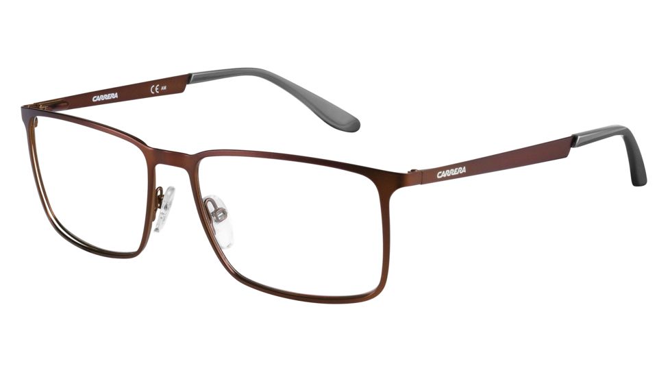 Carrera 5525 Eyeglass Frames CA5525-0GJI-5516 - Matte Dark Brown Frame, Lens Diameter 55mm, Distance Between Lenses 16mm