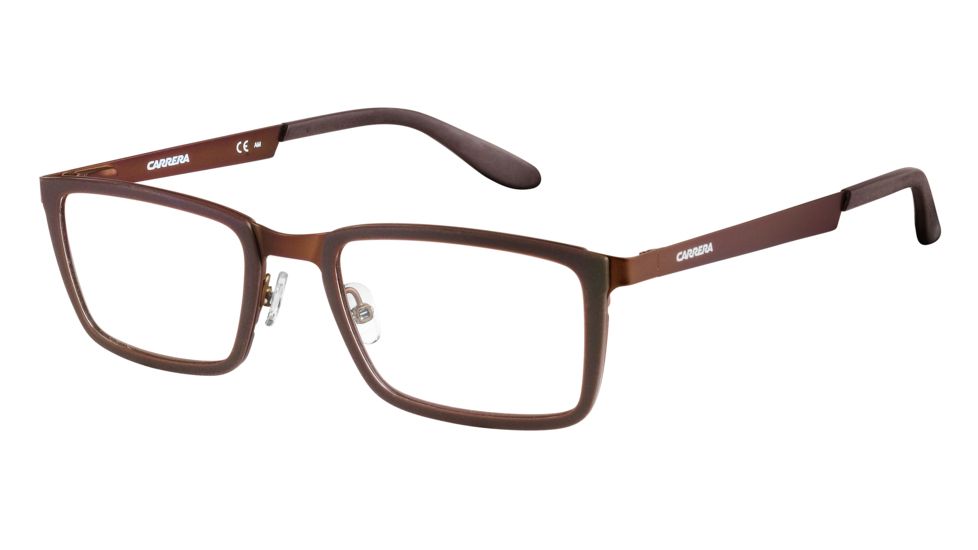 Carrera 5529 Eyeglass Frames CA5529-099L-5220 - Brown Matte Brown Frame, Lens Diameter 52mm, Distance Between Lenses 20mm
