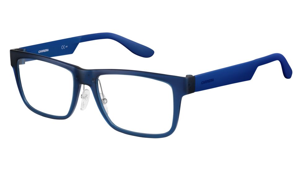 Carrera 5534 Single Vision Prescription Eyeglasses CA5534-0L1V-5317 - Blue Blue Frame, Lens Diameter 53mm, Distance Between Lenses 17mm