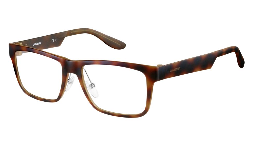 Carrera 5534 Single Vision Prescription Eyeglasses CA5534-0DWJ-5317 - Havana Frame, Lens Diameter 53mm, Distance Between Lenses 17mm
