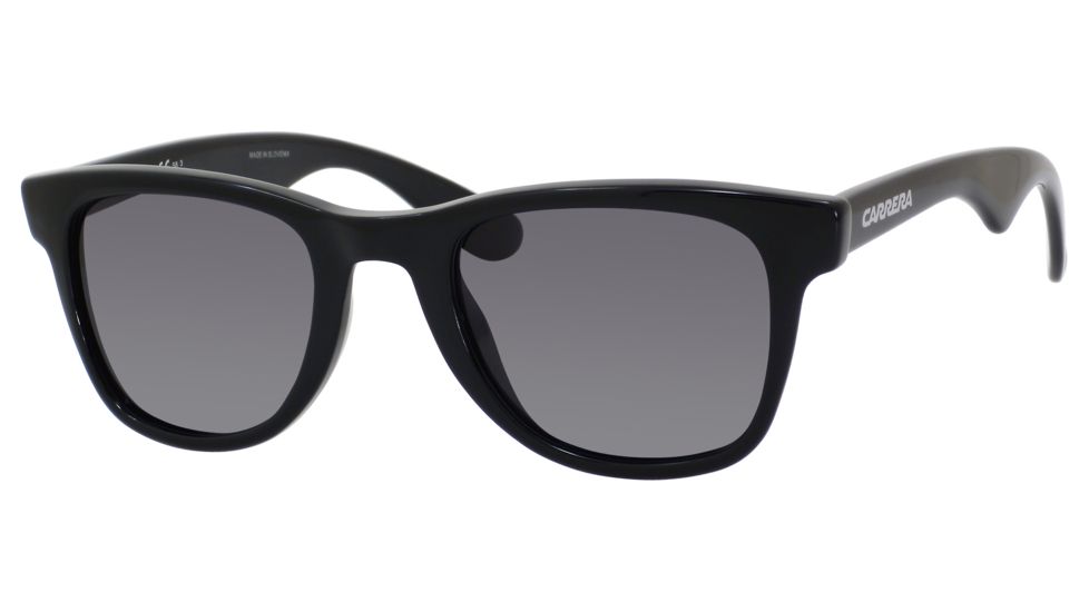 Carrera 6000/S Single Vision Prescription Sunglasses CA6000S-0D28-WJ-5023 - Frame Color Shiny Black, Lens Diameter 50 mm