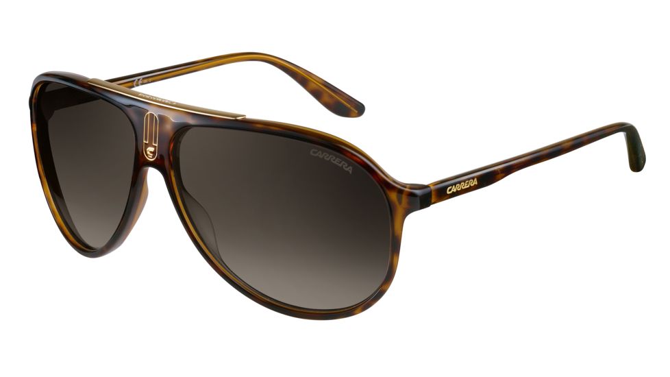 Carrera 6015/S Sunglasses CA6015S-0DWJ-HA-6112 - Havana Frame, Brown Gradient Lenses, Lens Diameter 61mm, Distance Between Lenses 12mm