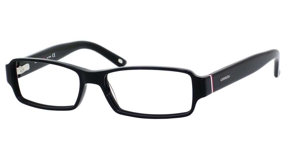Carrera 6179 Eyeglass Frames CA6179-0OF7-5215 - Black / White Red Frame, Lens Diameter 52mm, Distance Between Lenses 15mm