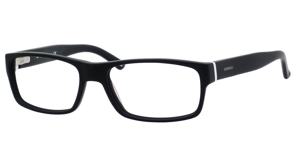 Carrera 6180 Eyeglass Frames CA6180-0OFZ-5517 - Matte Black / Black White Frame, Lens Diameter 55mm, Distance Between Lenses 17mm