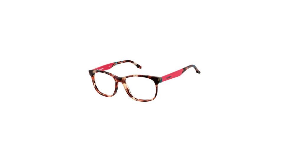 Carrera 6195 Eyeglass Frames CA6195-0C1J-5216 - Spotted Havana Rose Frame, Lens Diameter 52mm, Distance Between Lenses 16mm
