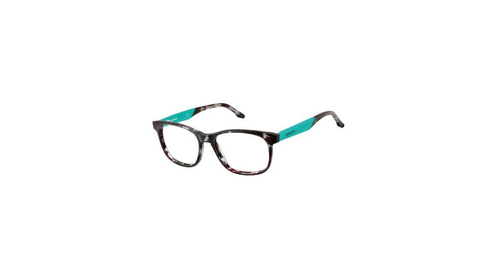 Carrera 6195 Eyeglass Frames CA6195-0C1O-5216 - Green Havana Turquoise Frame, Lens Diameter 52mm, Distance Between Lenses 16mm