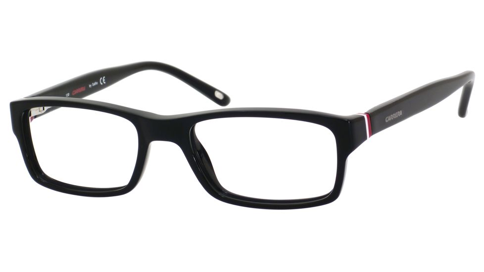 Carrera 6211 Eyeglass Frames CA6211-0OF7-4517 - Black / White / Red Frame, Lens Diameter 45mm, Distance Between Lenses 17mm