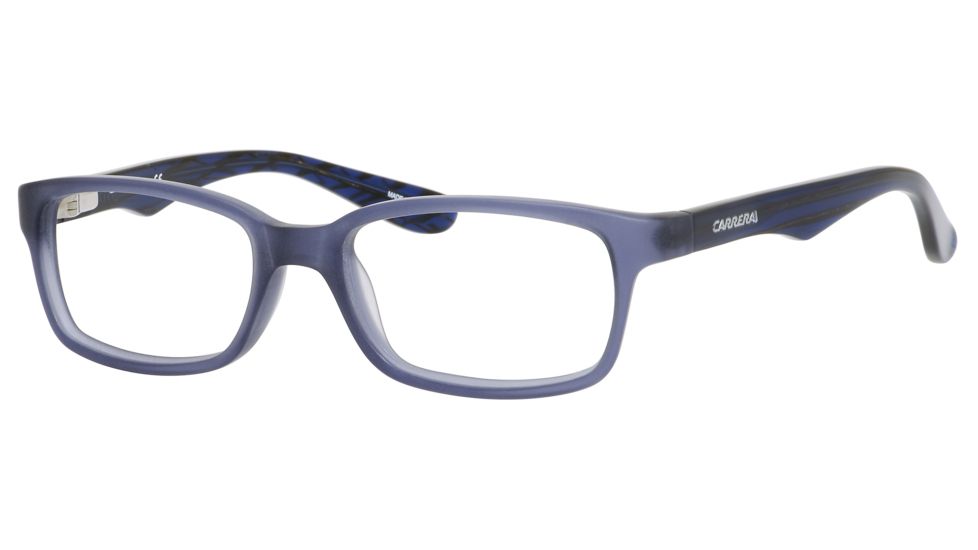 Carrera 6216 Eyeglass Frames CA6216-0BMP-4616 - Matte Blue Frame, Lens Diameter 46mm, Distance Between Lenses 16mm