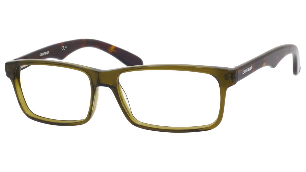 Carrera 6605 Eyeglass Frames CA6605-0BED-5415 - Copper Green / Havana Frame, Lens Diameter 54mm, Distance Between Lenses 15mm