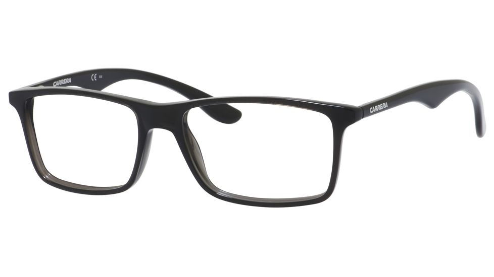 Carrera 6611 Progressive Prescription Eyeglasses CA6611-0R6S-5316 - Dark Gray / Black Frame, Lens Diameter 53mm, Distance Between Lenses 16mm