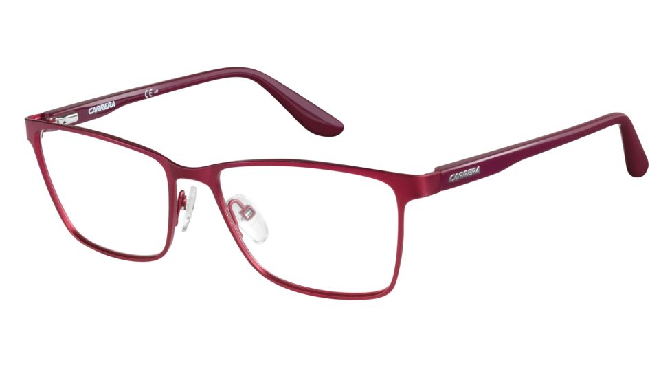 Carrera 6640 Eyeglass Frames CA6640-0HLH-5416 - Matte Red Burgundy Frame, Lens Diameter 54mm, Distance Between Lenses 16mm
