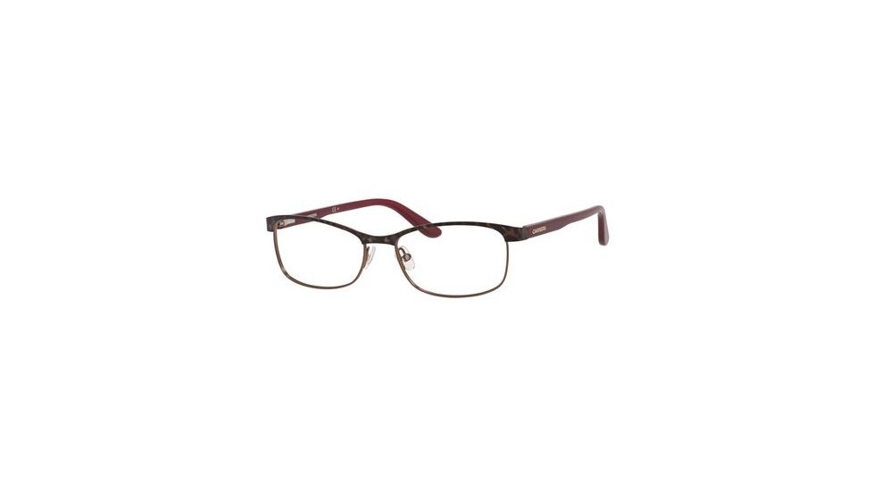 Carrera 6644 Eyeglass Frames CA6644-0MSC-5316 - Demi Brown / Burgundy Frame, Lens Diameter 53mm, Distance Between Lenses 16mm