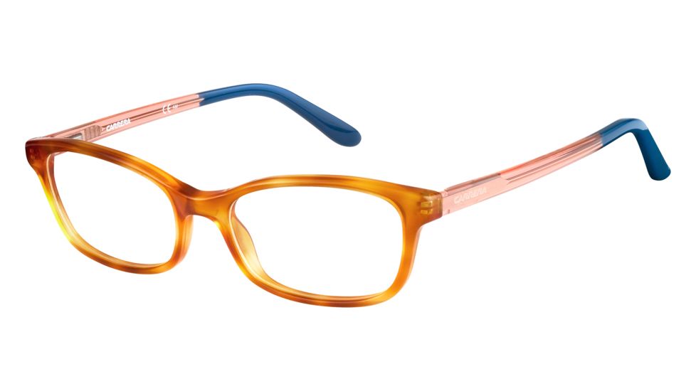 Carrera 6647 Eyeglass Frames CA6647-0QKX-5017 - Havana Peach Frame, Lens Diameter 50mm, Distance Between Lenses 17mm