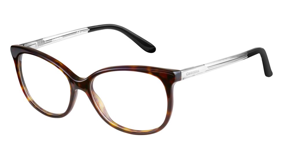 Carrera 6648 Single Vision Prescription Eyeglasses CA6648-0QK8-5115 - Dark Havana Nude Frame, Lens Diameter 51mm, Distance Between Lenses 15mm