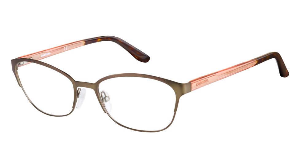 Carrera 6649 Eyeglass Frames CA6649-0T2Q-5518 - Brown-Peach Frame, Lens Diameter 55mm, Distance Between Lenses 18mm