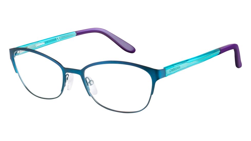 Carrera 6649 Eyeglass Frames CA6649-0SQZ-5518 - Teal Turquoise Frame, Lens Diameter 55mm, Distance Between Lenses 18mm