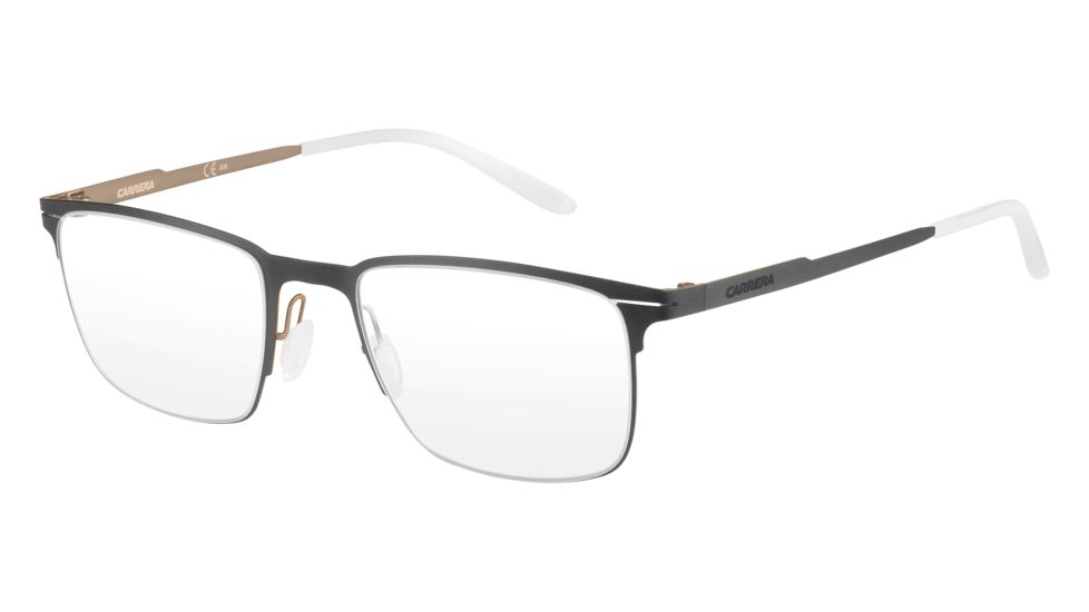 Carrera 6661 Single Vision Prescription Eyeglasses CA6661-0VBJ-5220 - Matte Black / Bronze Frame, Lens Diameter 52mm, Distance Between Lenses 20mm