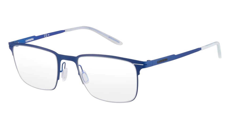 Carrera 6661 Single Vision Prescription Eyeglasses CA6661-0VBM-5220 - Matte Blue Frame, Lens Diameter 52mm, Distance Between Lenses 20mm