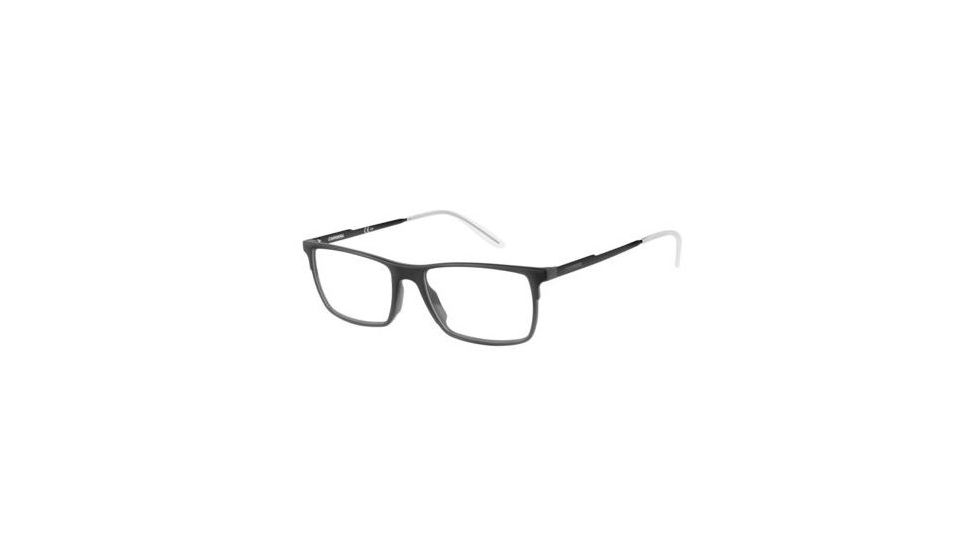Carrera 6664 Progressive Prescription Eyeglasses CA6664-0GTN-5317 - Matte Black-Shiny Black Frame, Lens Diameter 53mm, Distance Between Lenses 17mm